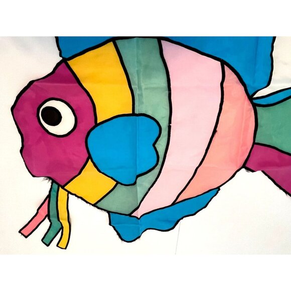 Tropical Fish Hanging Garden Flag Party Beach Pool Vacation Multicolor VTG READ - Picture 2 of 10